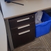 Espresso 3 Drawer Box / Box / File Rolling Pedestal Cabinet